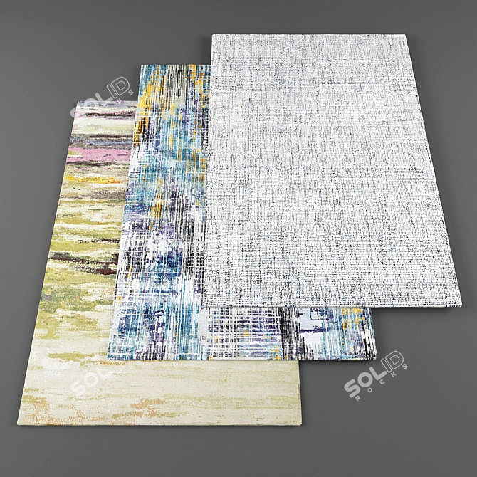 Modern High Resolution Rugs 3D model image 1