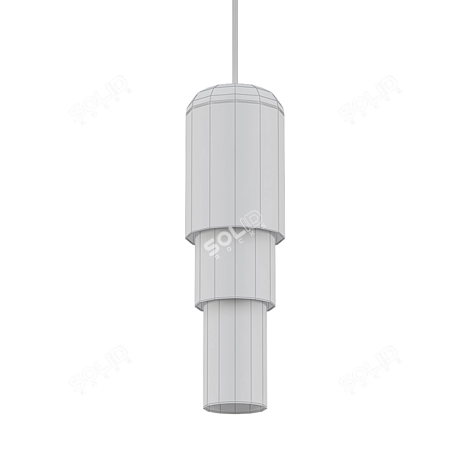 Sleek Mingo Pendant Light 3D model image 2