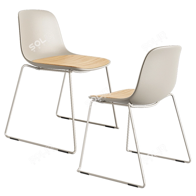 Sleek Seela S310 Chair 3D model image 1