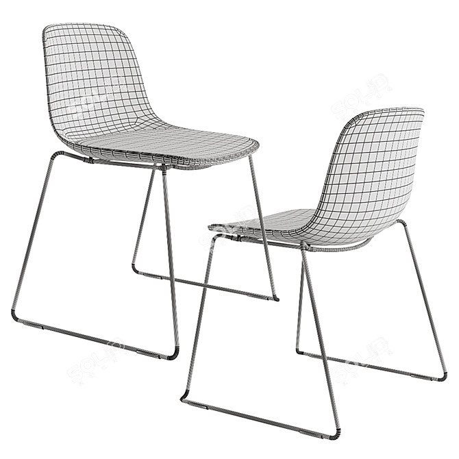 Sleek Seela S310 Chair 3D model image 2