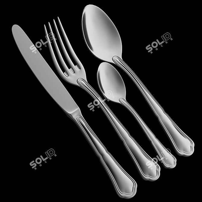 Exquisite Hepp Cutlery Sets 3D model image 4