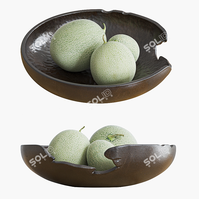 3D Watermelon Table Decor 3D model image 1