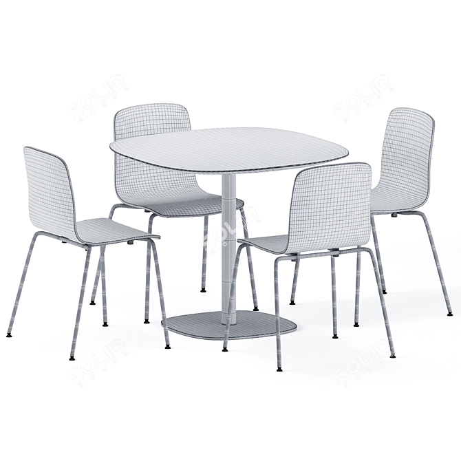 Modern Hale Table - Sleek Design 3D model image 1