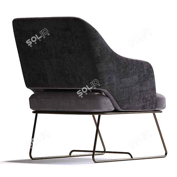 Elegant Comfort: Blazer Armchair 3D model image 3