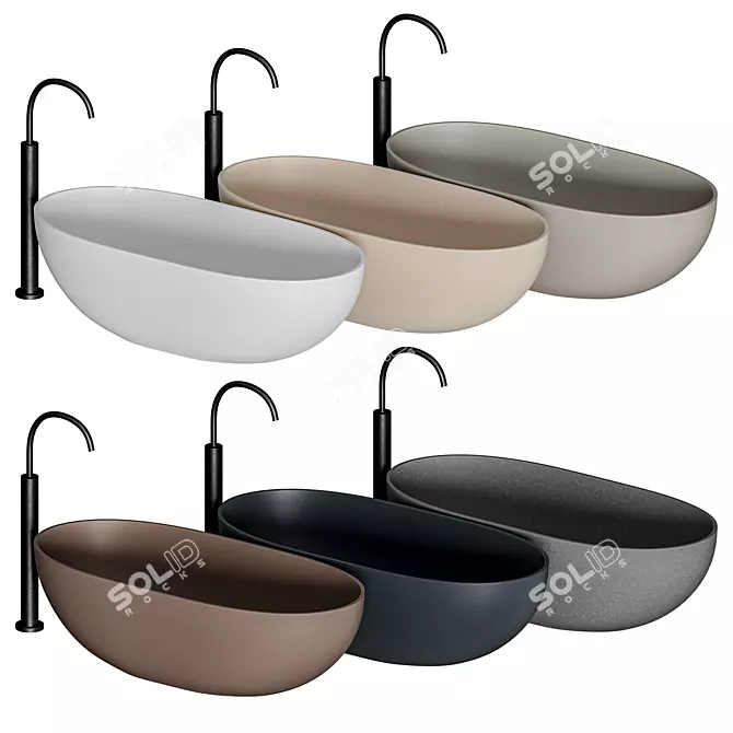 COCOON Atlantis: Handcrafted Bathtub 3D model image 2