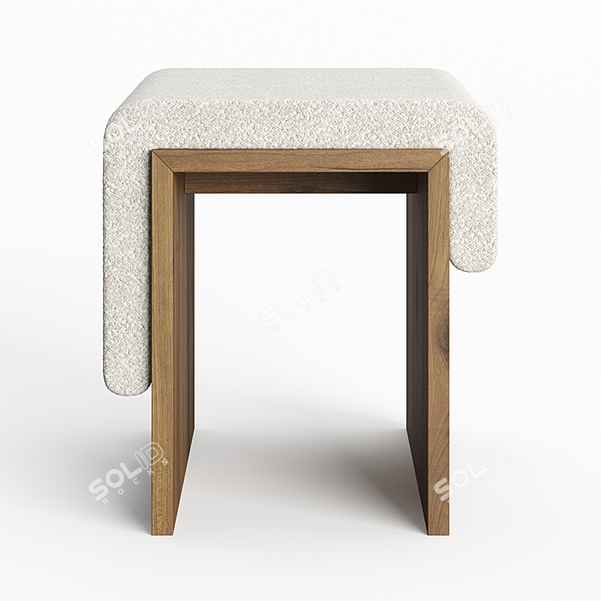 Cozy Slump Stool 3D model image 4