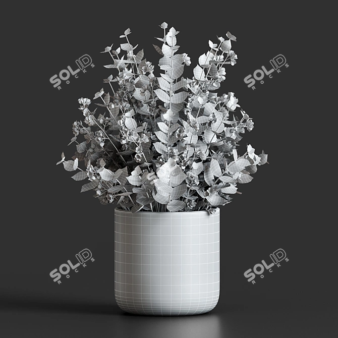 Botanical Bliss: Plants Bouquet 3D model image 3