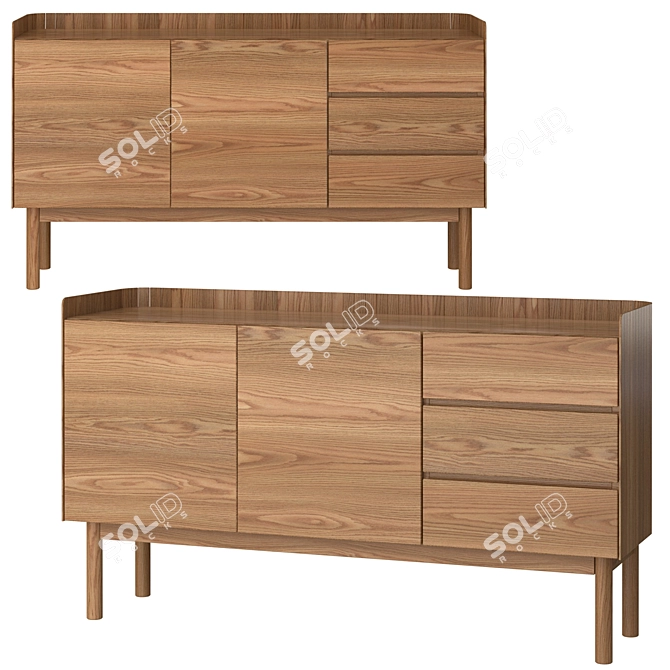 Modern Lazar Buffet - Stylish and Functional 3D model image 1