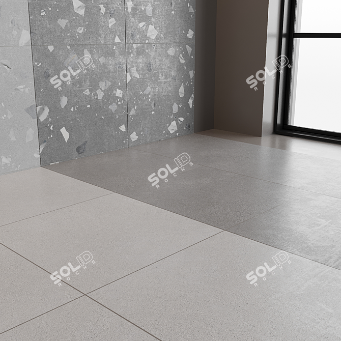 RIBE / ELBURG Terrazzo-Style Ceramic Tiles 3D model image 3