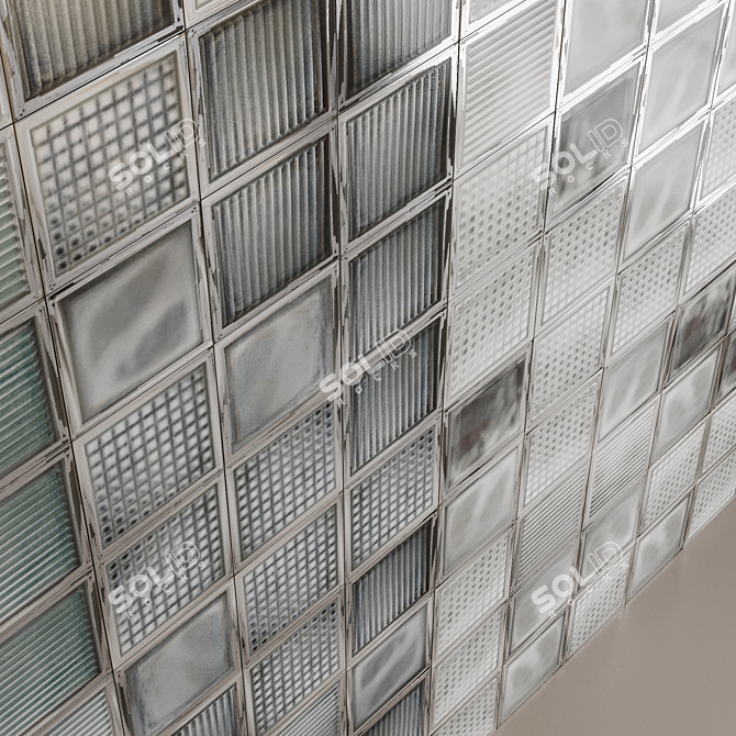 Vintage Glass Blocks: Diesel Collection 3D model image 3