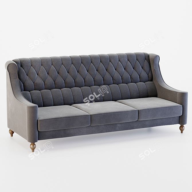 Liverpool Compact Sofa: Comfortable and Stylish 3D model image 1