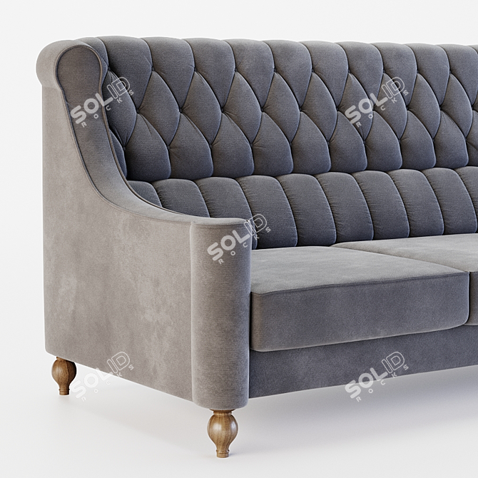 Liverpool Compact Sofa: Comfortable and Stylish 3D model image 2