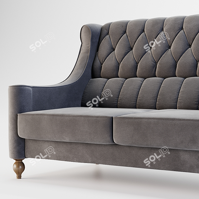 Liverpool Compact Sofa: Comfortable and Stylish 3D model image 5