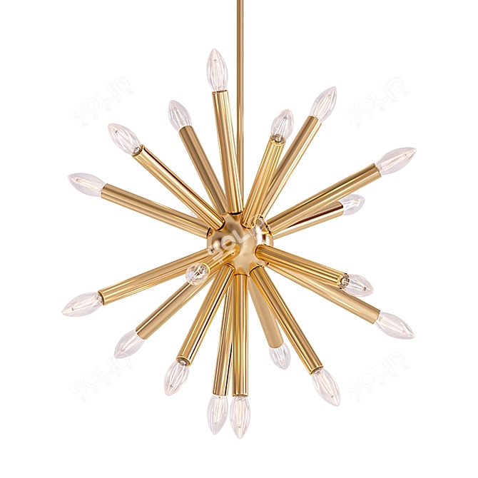 Wind Delight Chandelier 3D model image 1