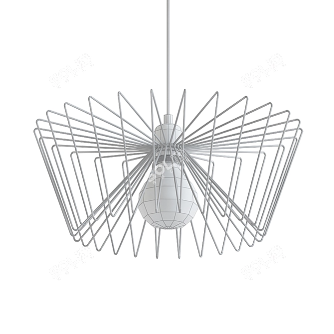 Sleek Metallic Pendant 101687 3D model image 2