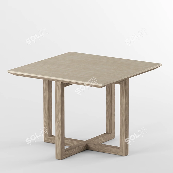 Sleek Claratn Dining Set 3D model image 8