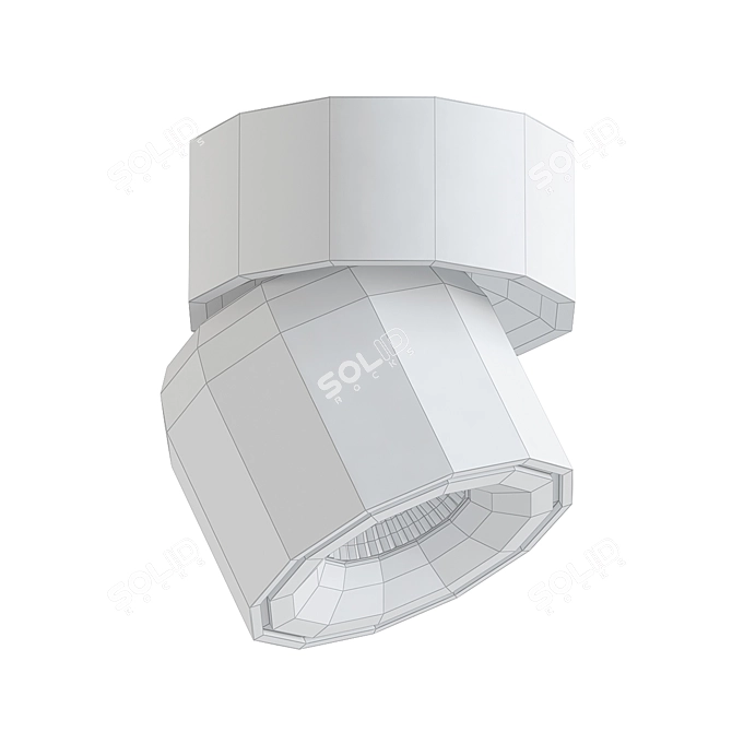 Sleek Ceiling Light Fixture 3D model image 4