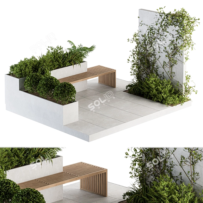 Pergola 06: Stylish Roof Garden Furniture 3D model image 1