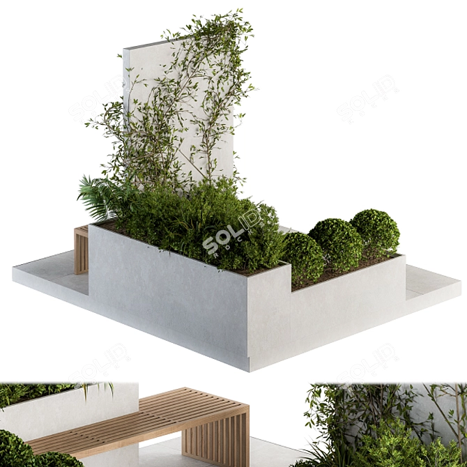 Pergola 06: Stylish Roof Garden Furniture 3D model image 3