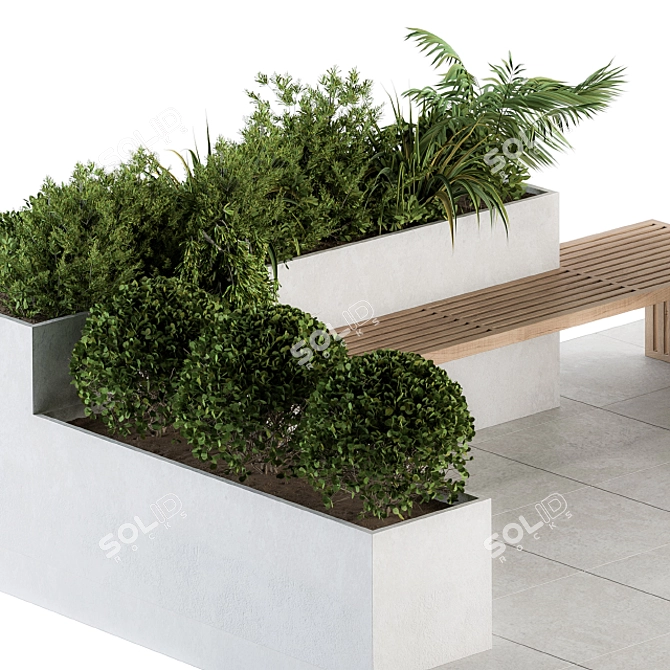 Pergola 06: Stylish Roof Garden Furniture 3D model image 4