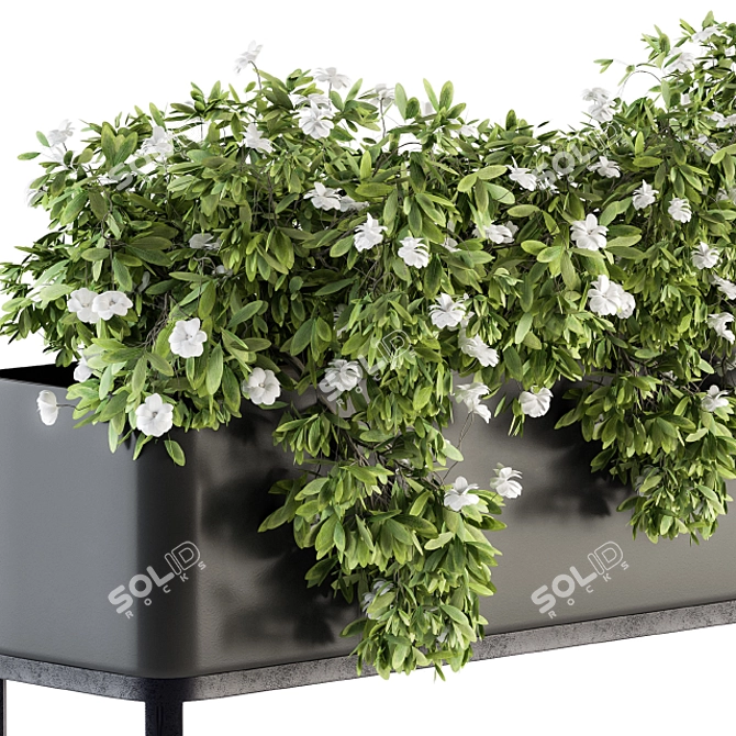 Elevated Greenery Set: Indoor Plant Box 3D model image 3