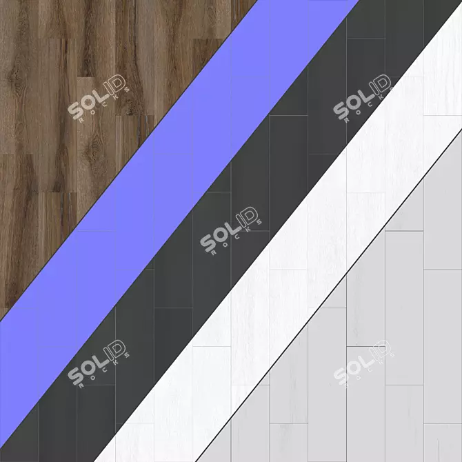 Parquet 64: Standard & Herringbone Patterns, 12 Plank Options 3D model image 3