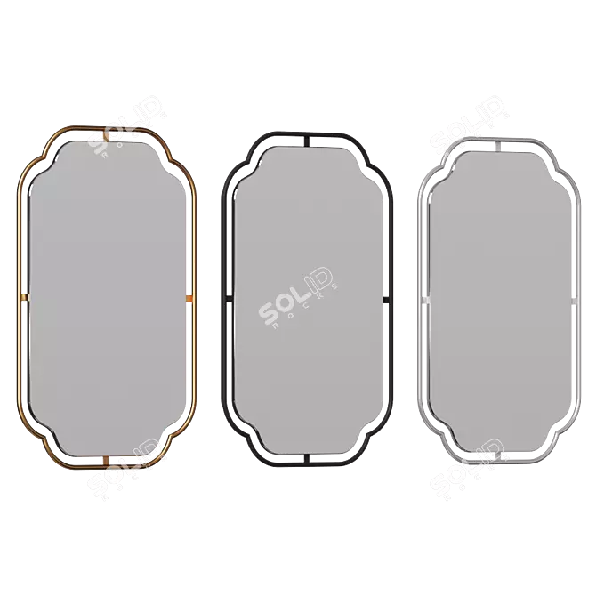 Craiova Arched Wall Mirror 3D model image 1