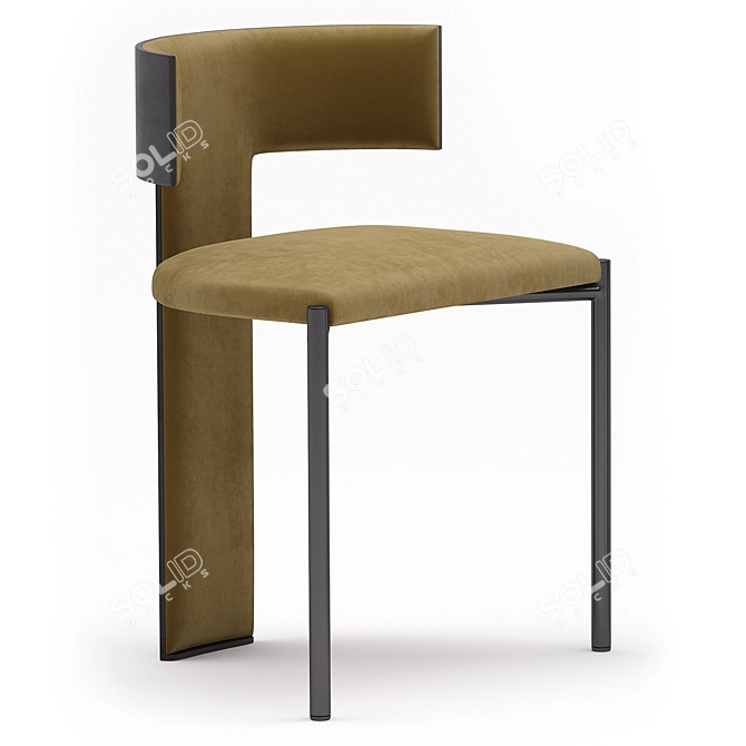 Modern Zefir Chair: Stylish and Comfortable Seating 3D model image 2