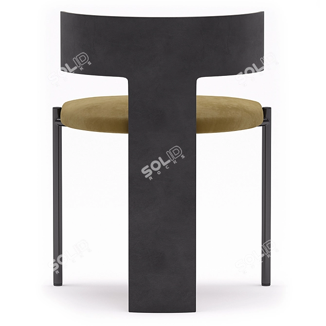 Modern Zefir Chair: Stylish and Comfortable Seating 3D model image 4