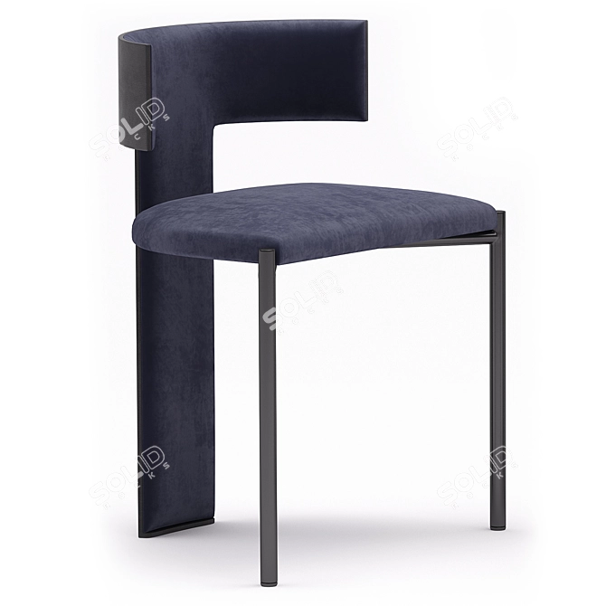 Modern Zefir Chair: Stylish and Comfortable Seating 3D model image 5