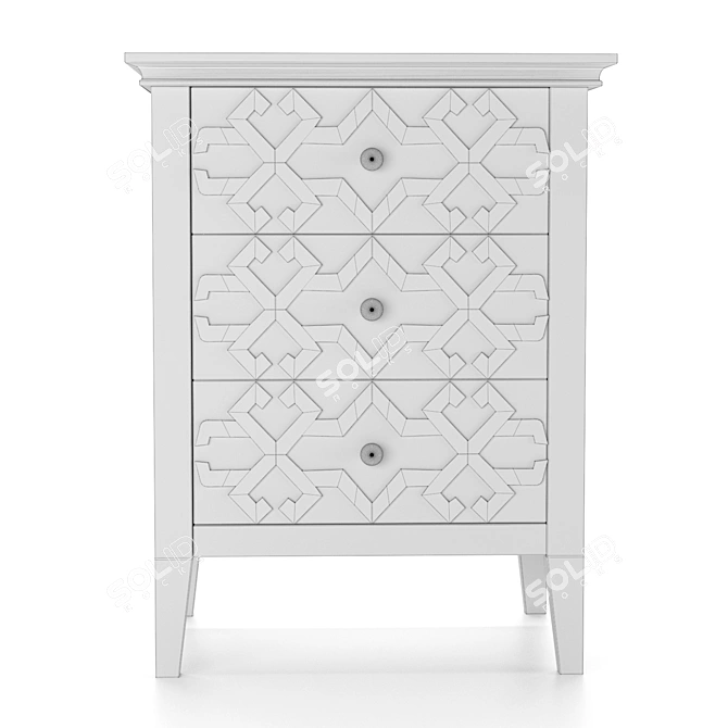 Modern Curbstone Friz 3D model image 3