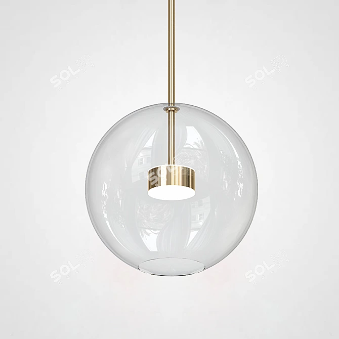 Bubble B LED Pendant Light 3D model image 1