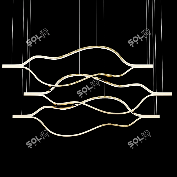 Elegant Trudy Designer Lamp 3D model image 1