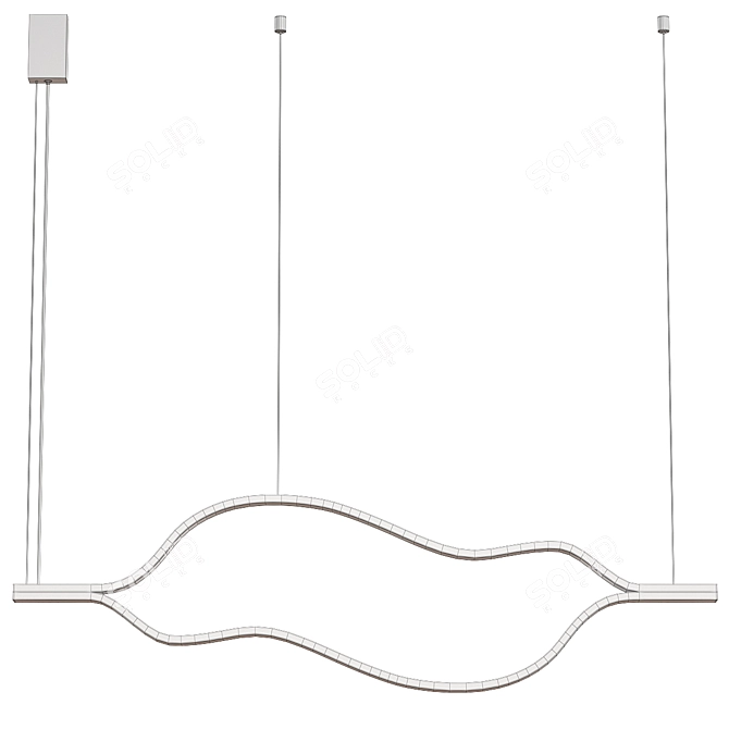 Elegant Trudy Designer Lamp 3D model image 5