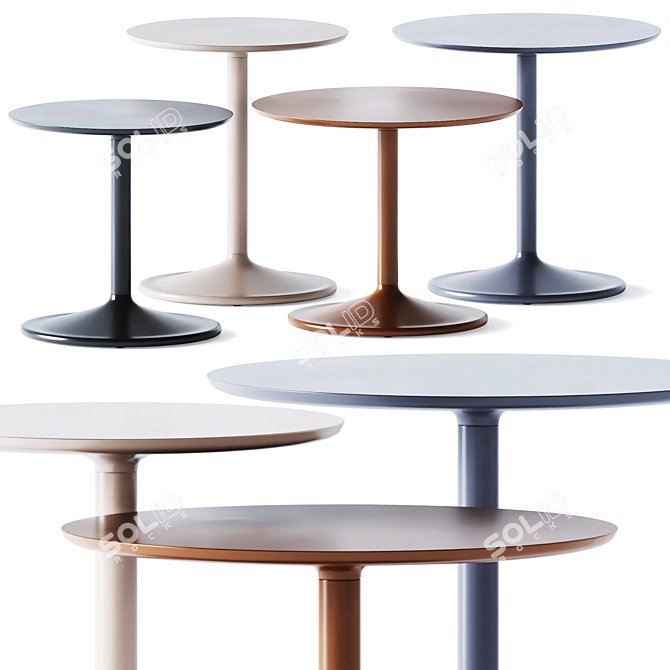 Muuto Soft Side Table: Versatile and Stylish 3D model image 1