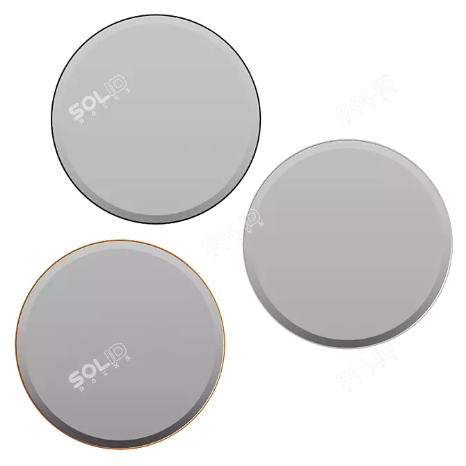 Reflective Elegance: Madalyn Wall Mirror 3D model image 1