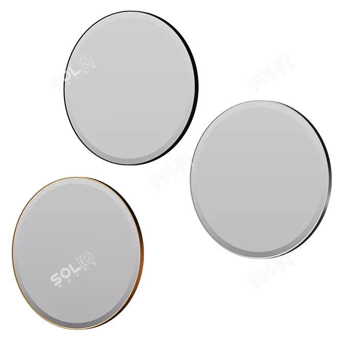 Reflective Elegance: Madalyn Wall Mirror 3D model image 2