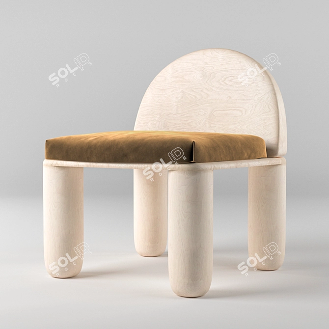 Chubby Lounge Chair 3D model image 2