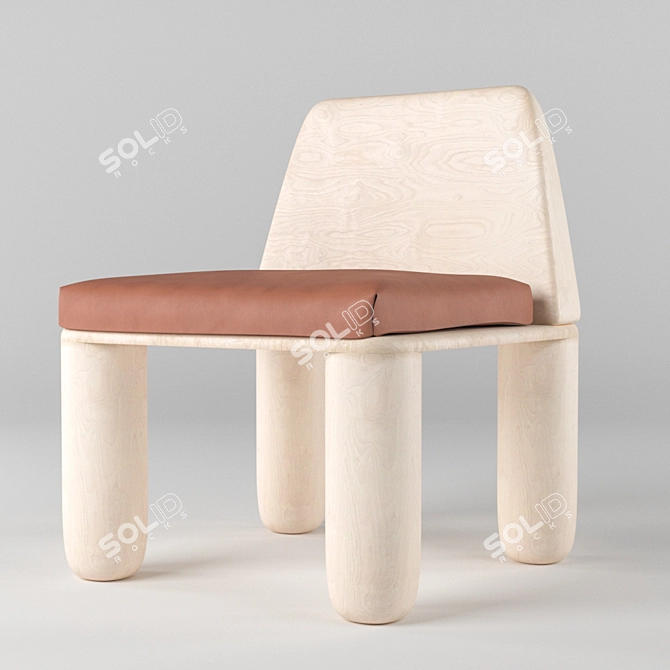 Chubby Lounge Chair 3D model image 3