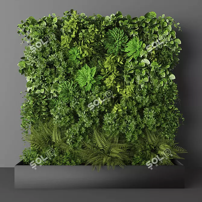 Green Oasis Vertical Garden 3D model image 1