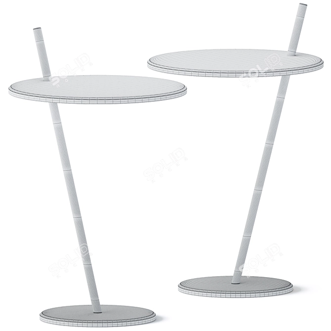 Elegant Evening Side Table 3D model image 3