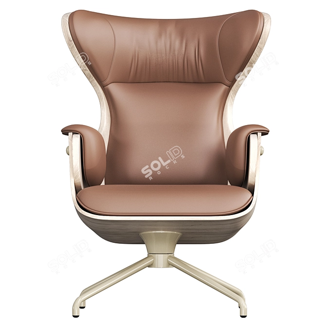 BD LOUNGER Armchair: Contemporary Comfort 3D model image 3