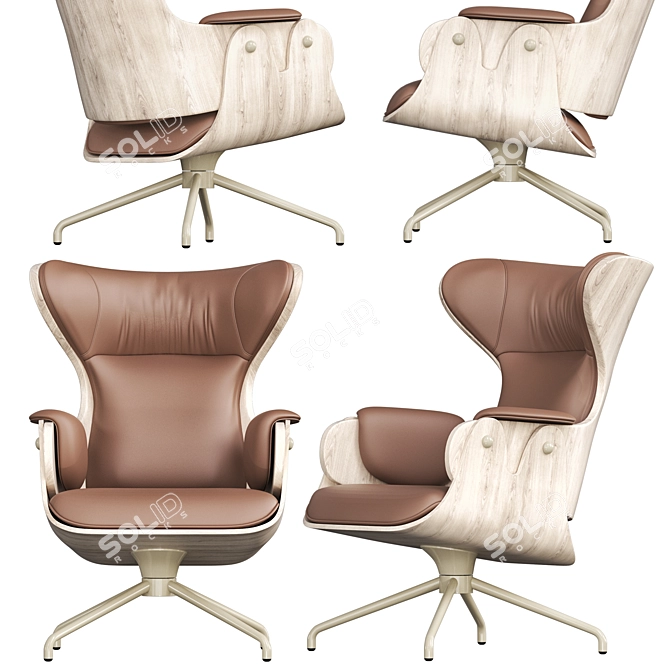 BD LOUNGER Armchair: Contemporary Comfort 3D model image 4