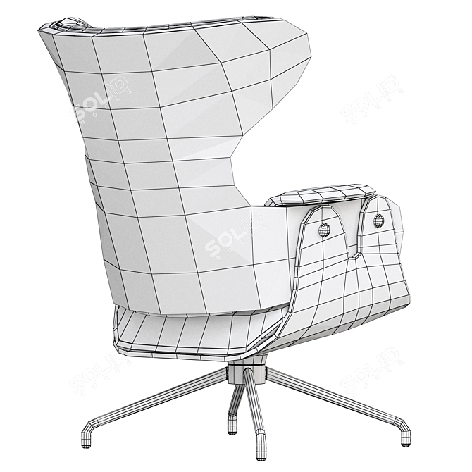 BD LOUNGER Armchair: Contemporary Comfort 3D model image 7