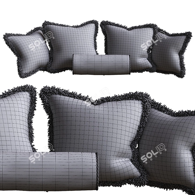 Elegant Pillow Design: Corona Render 3D model image 3