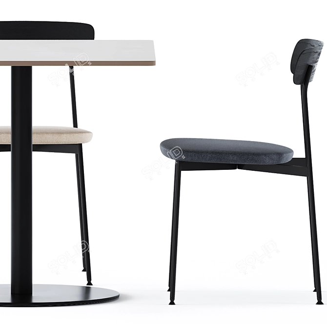 Elegant T-Table: Modern Design 3D model image 3