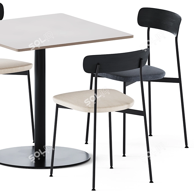 Elegant T-Table: Modern Design 3D model image 5