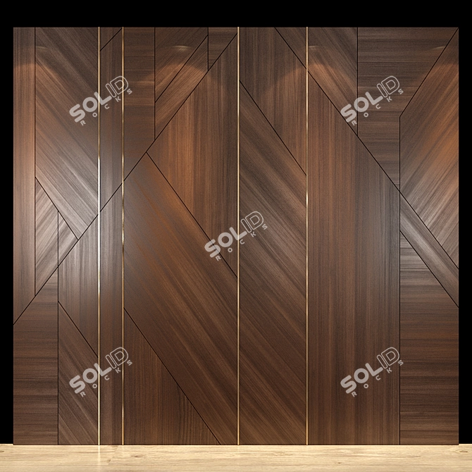 25 Wall Panel: Stylish and Functional Solution 3D model image 3