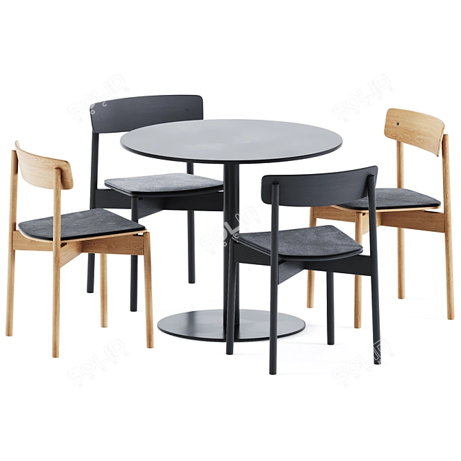 Sleek R-900 T-Table: Modern Design 3D model image 5