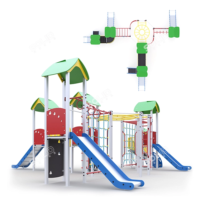 Playful Sports Hub: Endless Fun for Kids 3D model image 3